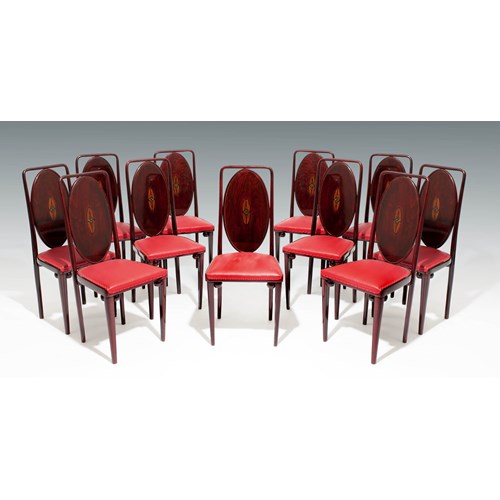 A Set of Eleven Side Chairs